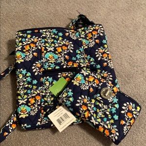 Vera Bradley Hipster and Turnlock Wallet